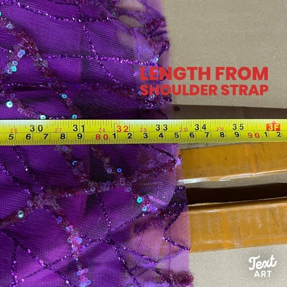 CITY STUDIOS Junior Sequined Glitter-Mesh Skater Dress Sz 7/8 Purple - Picture 13 of 13
